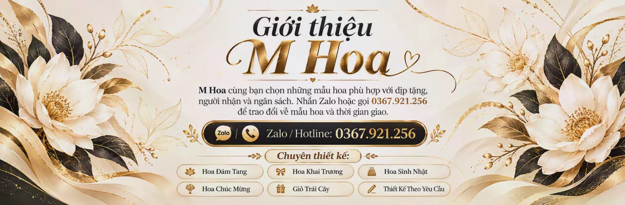 Ảnh bìa Shop hoa tươi Xã Sông Lô Phú Thọ - Tư vấn mẫu hoa hợp ngân sách